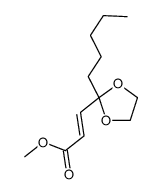 methyl 3-(2-pentyl-1,3-dioxolan-2-yl)prop-2-enoate Structure