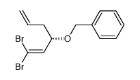 (S)-3-(benzyloxy)-1,1-dibromo-hexa-1,5-diene Structure