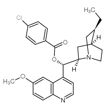 HYDROQUINIDINE 4-CHLOROBENZOATE Structure