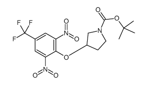 2-Methyl-2-propanyl 3-[2,6-dinitro-4-(trifluoromethyl)phenoxy]-1- pyrrolidinecarboxylate Structure