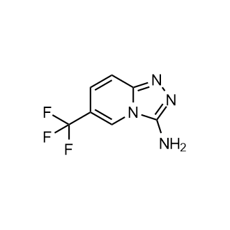 6-(三氟甲基)-[1,2,4]三唑并[4,3-a]吡啶-3-胺结构式