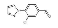 3-氯-4-(1-吡唑基)苯甲醛结构式