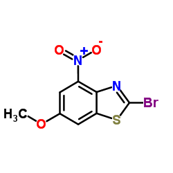 2-Bromo-6-methoxy-4-nitro-1,3-benzothiazole结构式