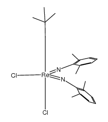 Re(N-2,6-C6H3Me2)2(CH2t-Bu)Cl2 Structure