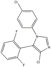4-chloro-1-(4-chlorophenyl)-5-(2,6-difluorophenyl)-1H-imidazole Structure