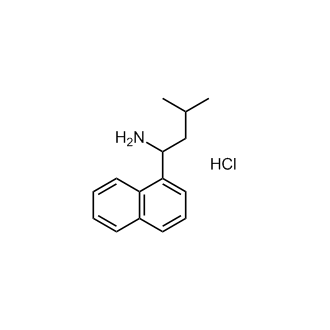 3-甲基-1-(萘-1-基)丁-1-胺盐酸盐结构式