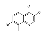 7-bromo-3,4-dichloro-8-methylquinoline Structure