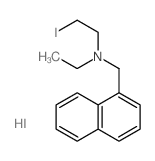 1-Naphthalenemethanamine,N-ethyl-N-(2-iodoethyl)-, hydriodide (1:1)结构式