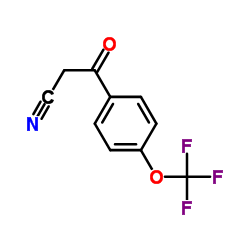 3-氧代-3-[4-(三氟甲氧基)苯基]丙腈结构式