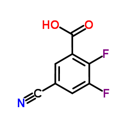 5-Cyano-2,3-difluorobenzoic acid Structure