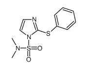 N,N-dimethyl-2-phenylsulfanylimidazole-1-sulfonamide结构式