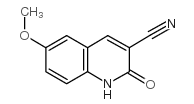 6-甲氧基-2-氧代-1,2-二氢喹啉-3-甲腈结构式