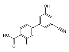 4-(3-cyano-5-hydroxyphenyl)-2-fluorobenzoic acid Structure