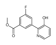 methyl 3-fluoro-5-(3-hydroxypyridin-2-yl)benzoate Structure