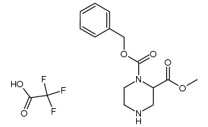 2-methyl 1-phenylmethyl 1,2-piperazinedicarboxilate, trifluoroacetate结构式