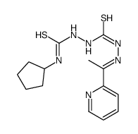 1-cyclopentyl-3-[[(E)-1-pyridin-2-ylethylideneamino]carbamothioylamino]thiourea Structure