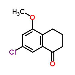7-Chloro-5-methoxy-3,4-dihydro-1(2H)-naphthalenone结构式
