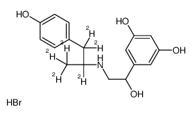 Fenoterol-d6 hydrobromide结构式
