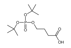 4-[bis[(2-methylpropan-2-yl)oxy]phosphoryloxy]butanoic acid Structure