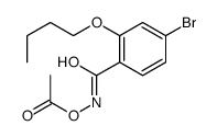[(4-bromo-2-butoxybenzoyl)amino] acetate结构式