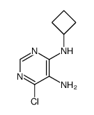 6-Chloro-N4-cyclobutyl-pyrimidine-4,5-diamine结构式