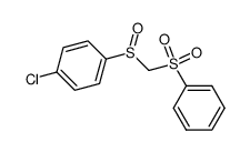 ((p-chlorophenyl)sulfinyl)(phenylsulfonyl)methane Structure