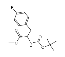 LN-Boc-对氟苯基丙氨酸甲酯结构式