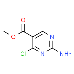 2-氨基-4-氯嘧啶-5-羧酸甲酯结构式