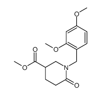 1-(2,4-dimethoxybenzyl)-6-oxopiperidine-3-carboxylic acid methyl ester Structure