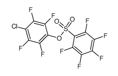 2,3,4,5,6-Pentafluoro-benzenesulfonic acid 4-chloro-2,3,5,6-tetrafluoro-phenyl ester Structure