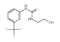 Thiourea,N-(2-hydroxyethyl)-N'-[3-(trifluoromethyl)phenyl]- Structure