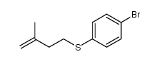 1-bromo-4-[(3-methylbut-3-en-1-yl)sulfanyl]benzene结构式
