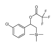 [1-(3-chlorophenyl)-2-trimethylsilylethyl] 2,2,2-trifluoroacetate Structure