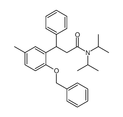 N,N-diisopropyl-3-(2-benzyloxy-5-methyl-phenyl)-3-phenyl-propane amide Structure