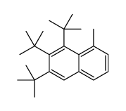 1,2,3-tritert-butyl-8-methylnaphthalene结构式