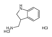 3-(氨甲基)吲哚啉二盐酸盐结构式