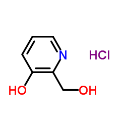3-羟基-2-羟甲基吡啶盐酸盐结构式