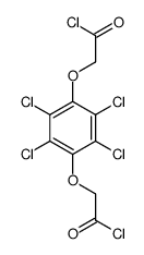 2-[2,3,5,6-tetrachloro-4-(2-chloro-2-oxoethoxy)phenoxy]acetyl chloride Structure
