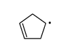 cyclopent-3-en-1-yl radical结构式