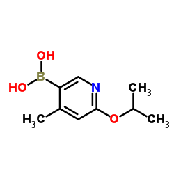 (6-异丙氧基-4-甲基吡啶-3-基)硼酸结构式