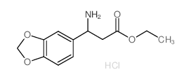 ETHYL 3-AMINO-3-(1,3-BENZODIOXOL-5-YL)PROPANOATE HYDROCHLORIDE Structure