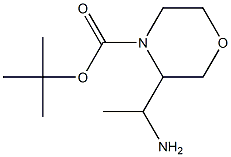 TERT-BUTYL 3-(1-AMINOETHYL)MORPHOLINE-4-CARBOXYLATE Structure