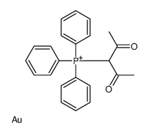 2,4-dioxopentan-3-yl(triphenyl)phosphanium,gold结构式