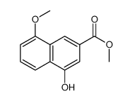 4-羟基-8-甲氧基-2-萘羧酸甲酯结构式