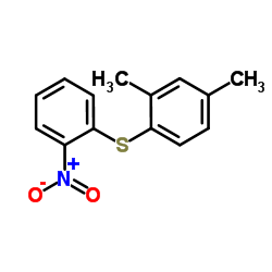 (2,4-dimethylphenyl)(2-nitrophenyl)sulfane Structure