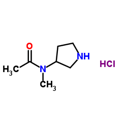 N-Methyl-N-(pyrrolidin-3-yl)acetamide hydrochloride Structure
