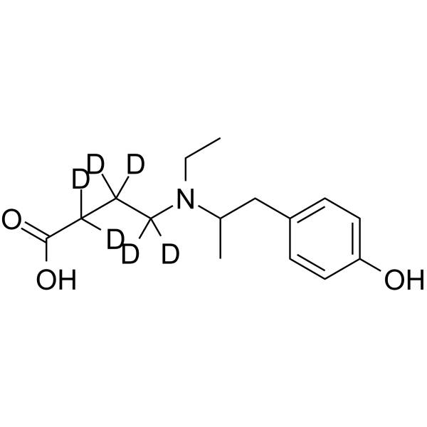 O-Desmethyl Mebeverine acid-d6结构式