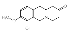 7-hydroxy-8-methoxy-1,3,4,6,11,11a-hexahydrobenzo[b]quinolizin-2-one Structure