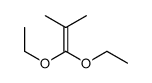 1,1-diethoxy-2-methylprop-1-ene结构式