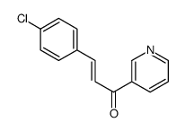 3-(4-chlorophenyl)-1-pyridin-3-ylprop-2-en-1-one结构式